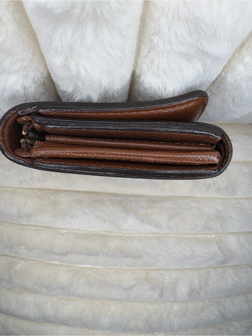 LOUIS VUITTON VINTAGE MONOGRAM PORTE MONNAIE BILLET TRESOR WALLET w COA - Picture 5 of 14